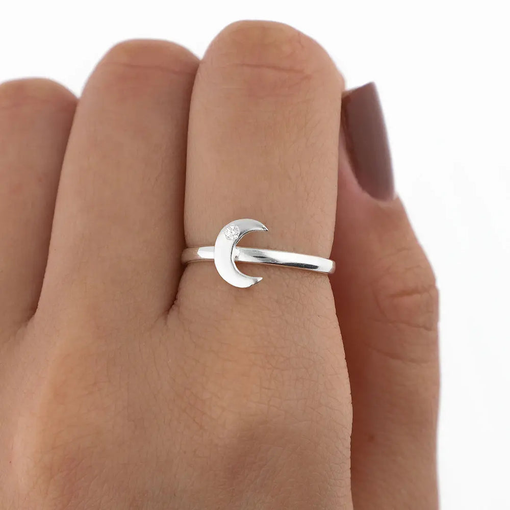 Anillo luna regulable plating