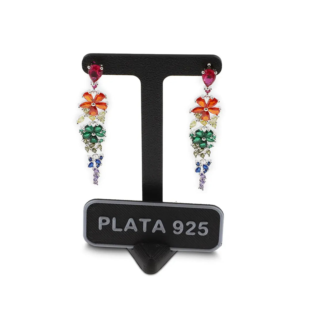 Exhibidor aros c/placa "plata 925"