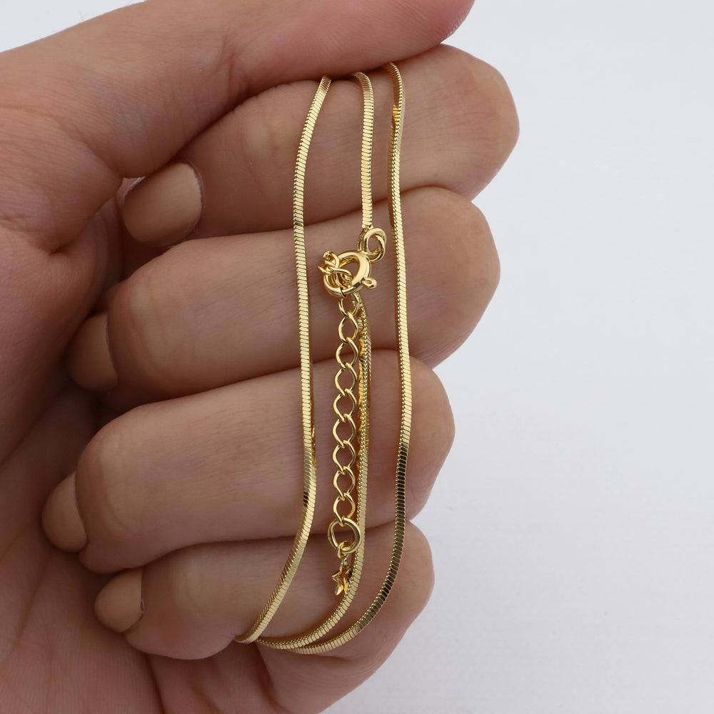 Cadena acero dorado premium