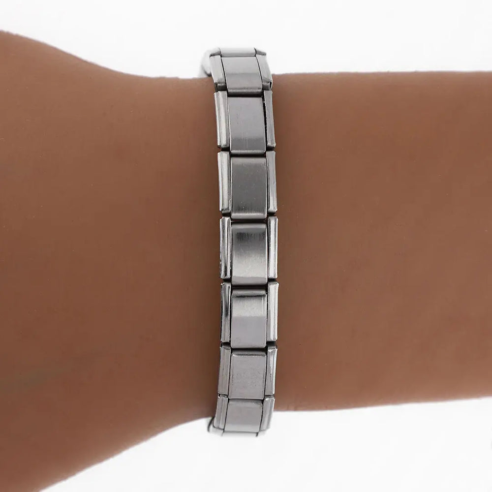 Pulsera italiana acero quirurgico sin dije