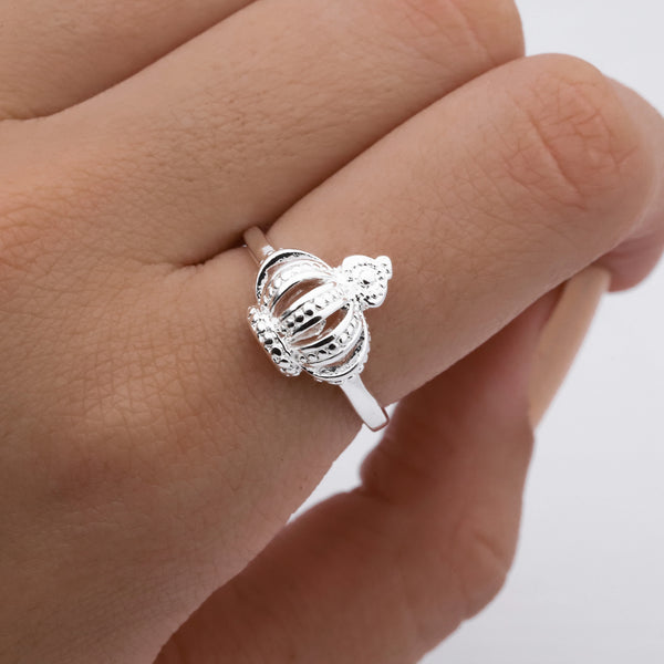 Anillo acero blanco premium