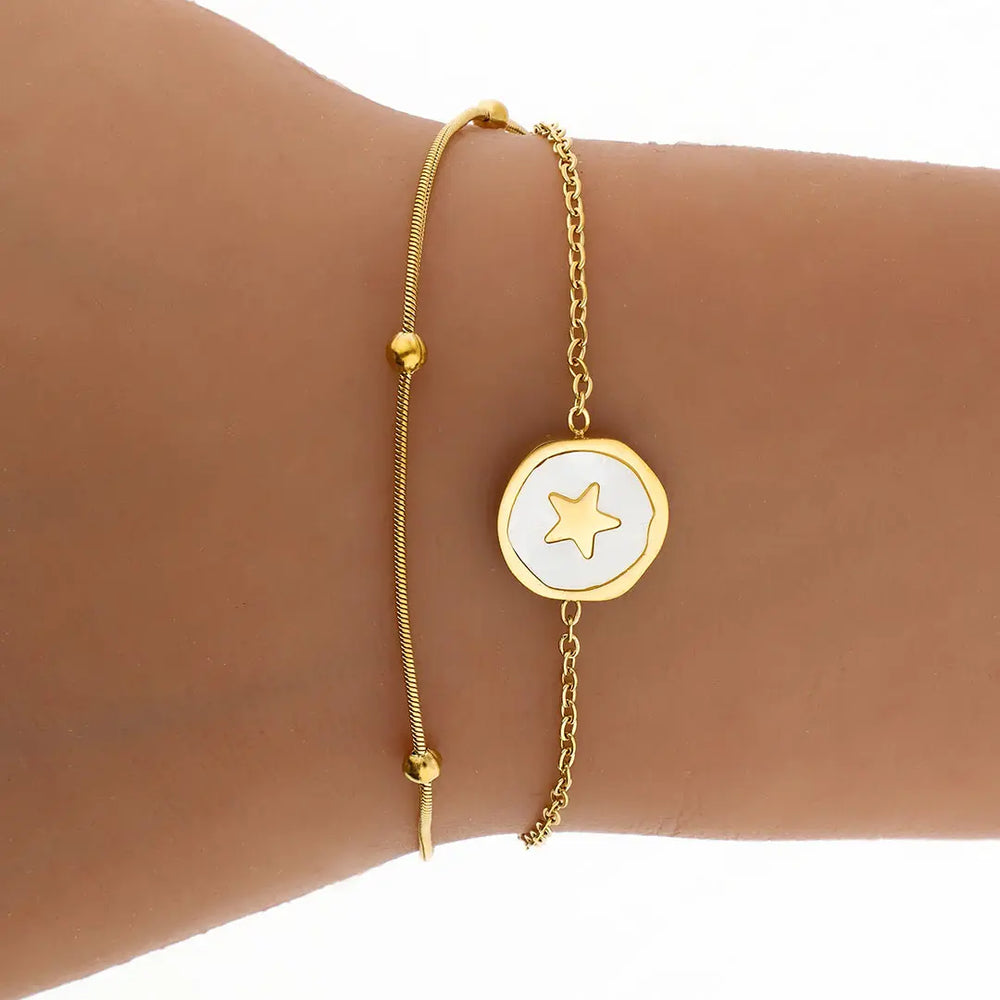 Pulsera bijou dorada