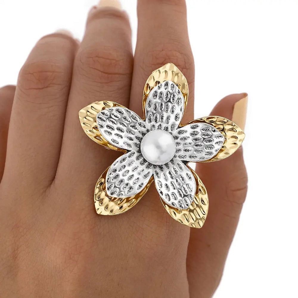 Anillo dorado bijou