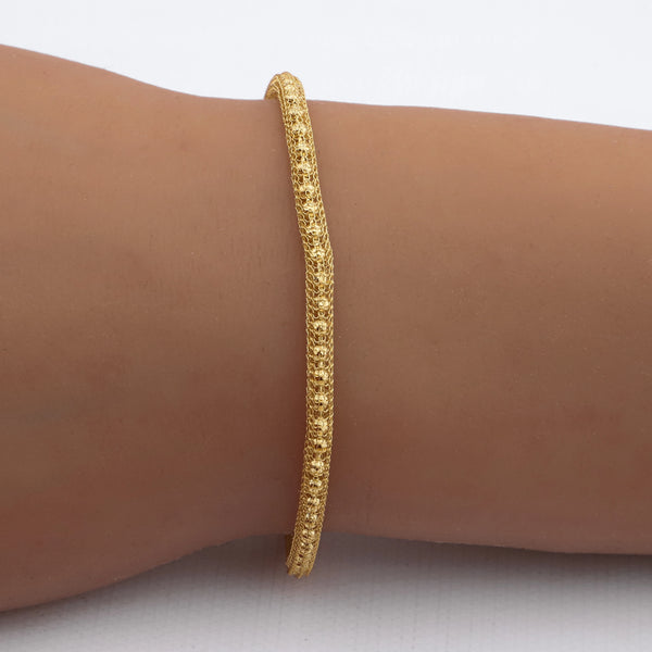 Pulsera acero dorado premium