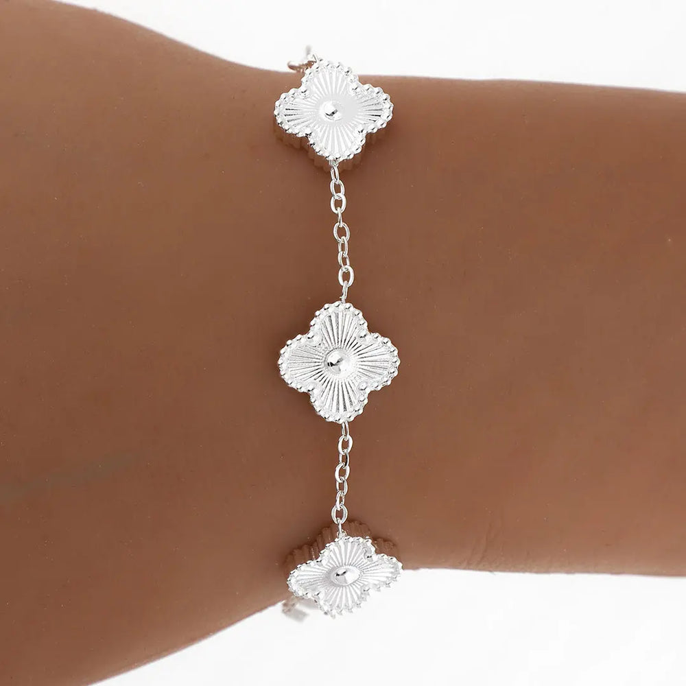 Pulsera Cleff acero blanco