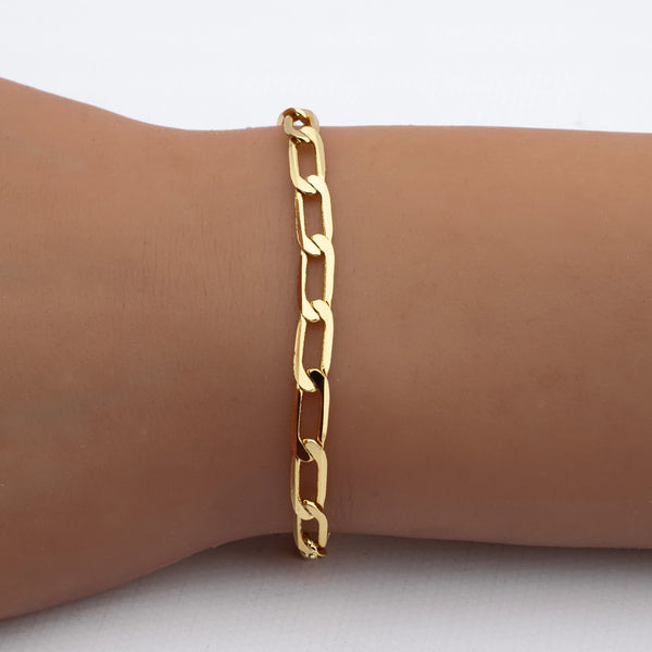 Pulsera acero dorado premium