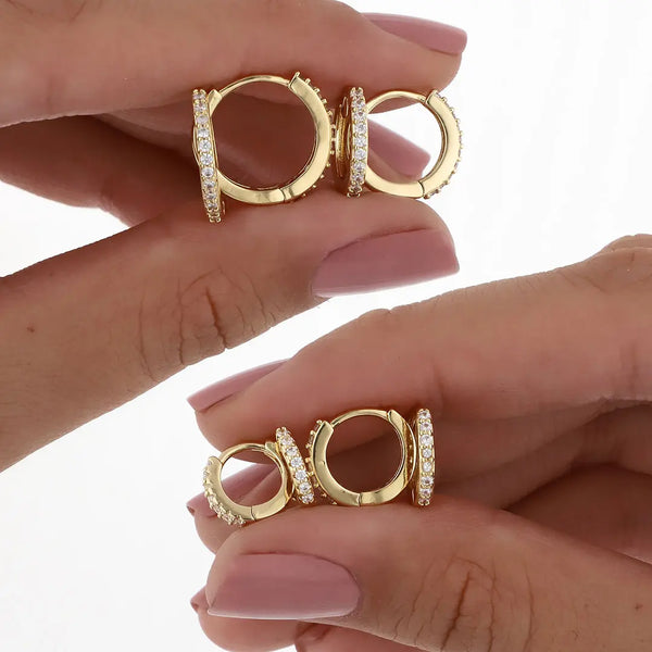 Set dorado bijou 4 aros