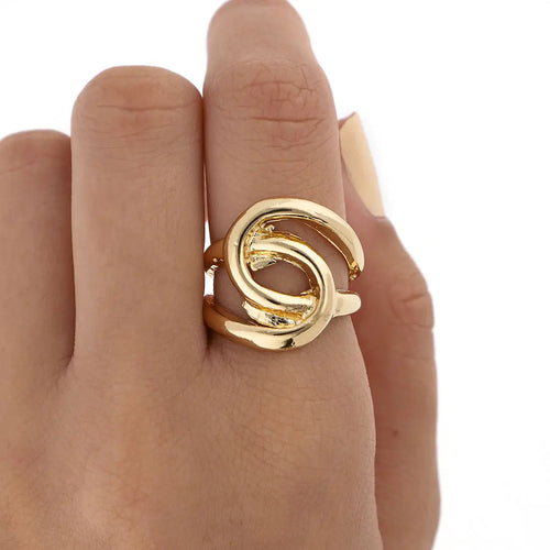 Anillo dorado bijou