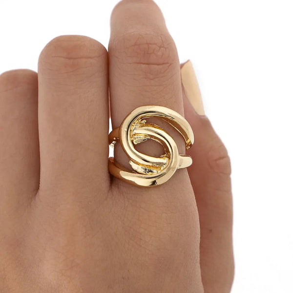 Anillo dorado bijou