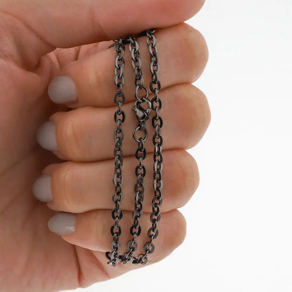 Cadena acero negro