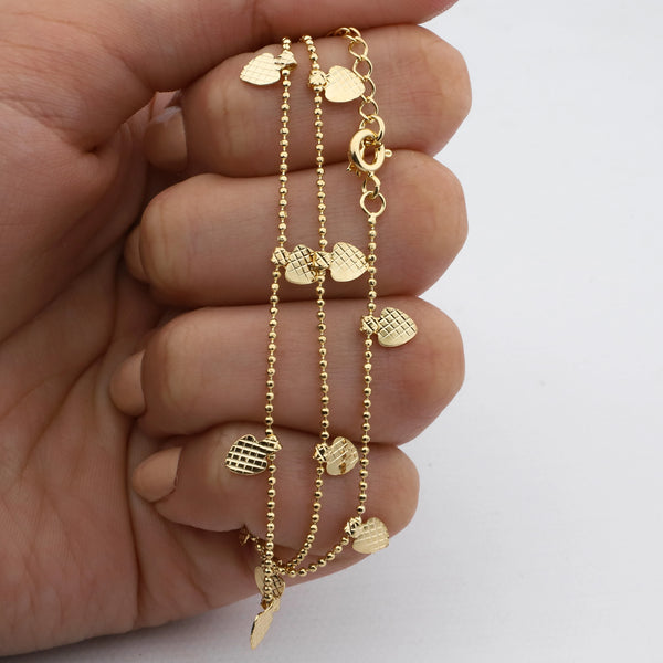 Cadena acero dorado premium