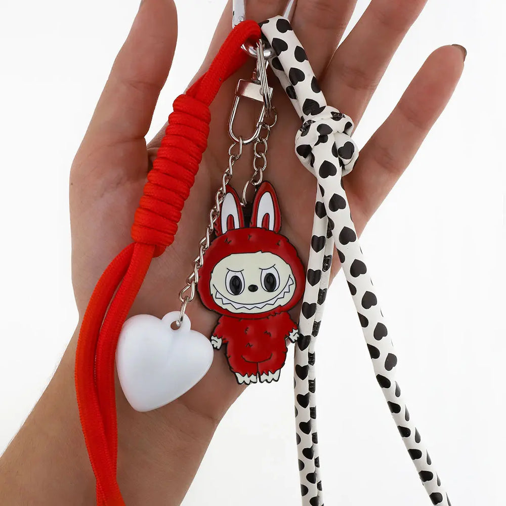 Charms Labubu rojo