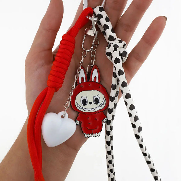 Charms Labubu rojo