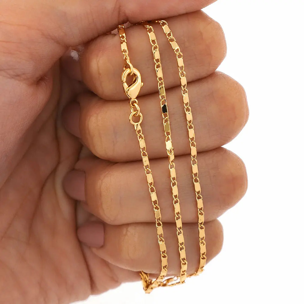 Cadena acero dorado