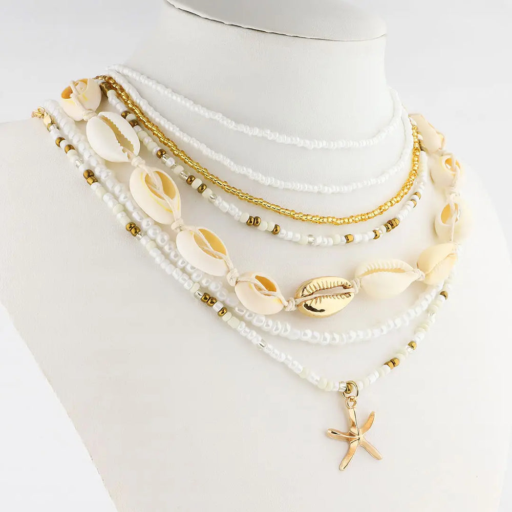 Set dorado 7 colgantes