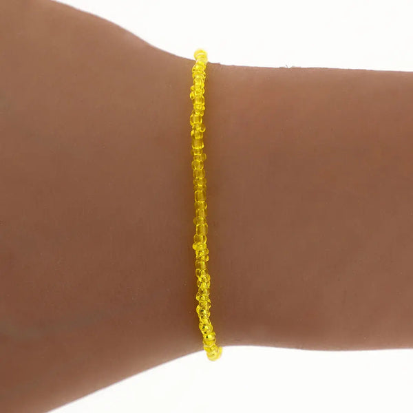 Pulsera cristal acero blanco