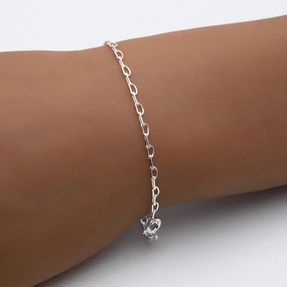 Pulsera acero blanco premium