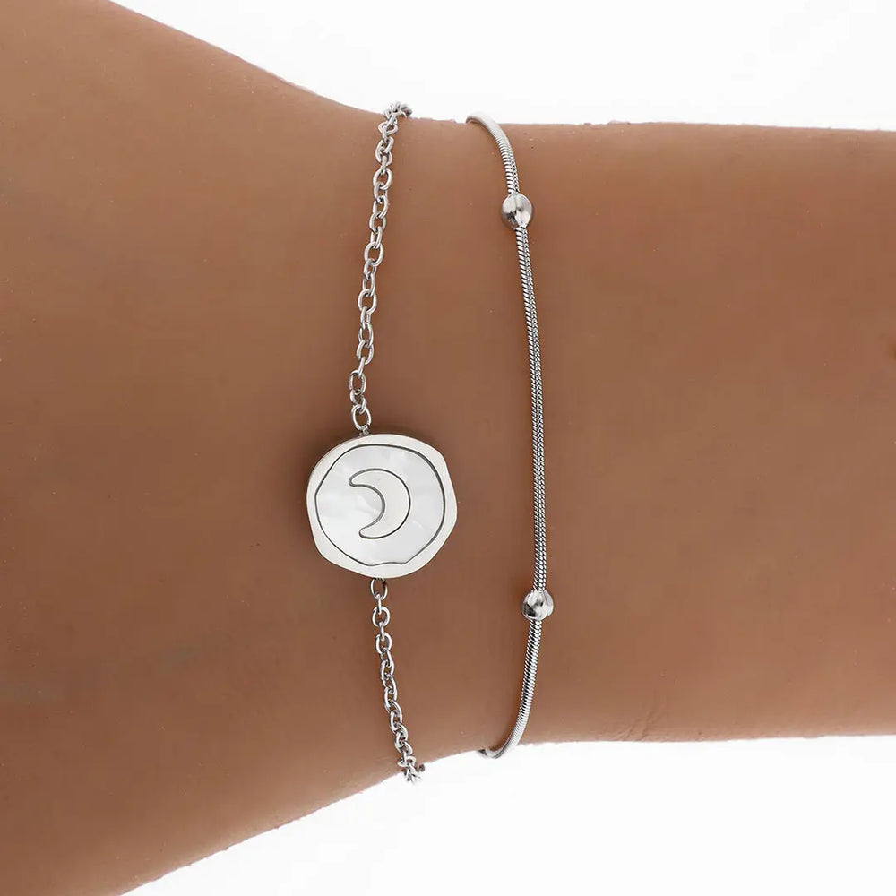 Pulsera bijou plateada