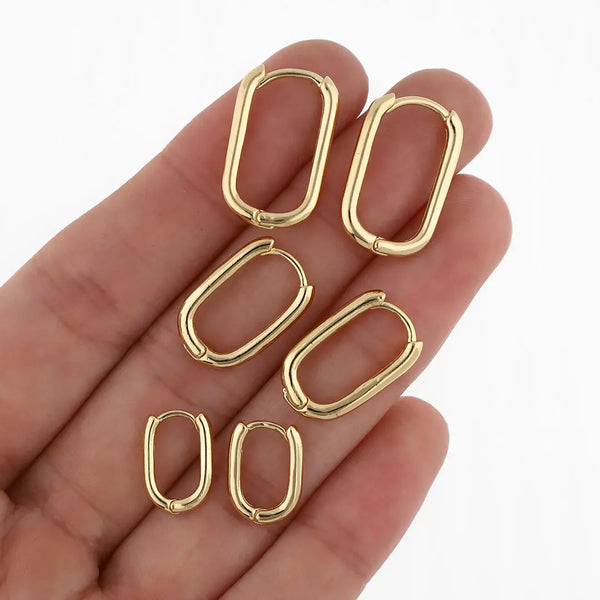Set dorado bijou aros 3 pares