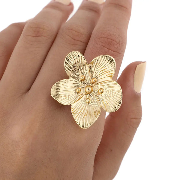 Anillo dorado bijou