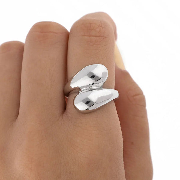 Anillo plateado bijou