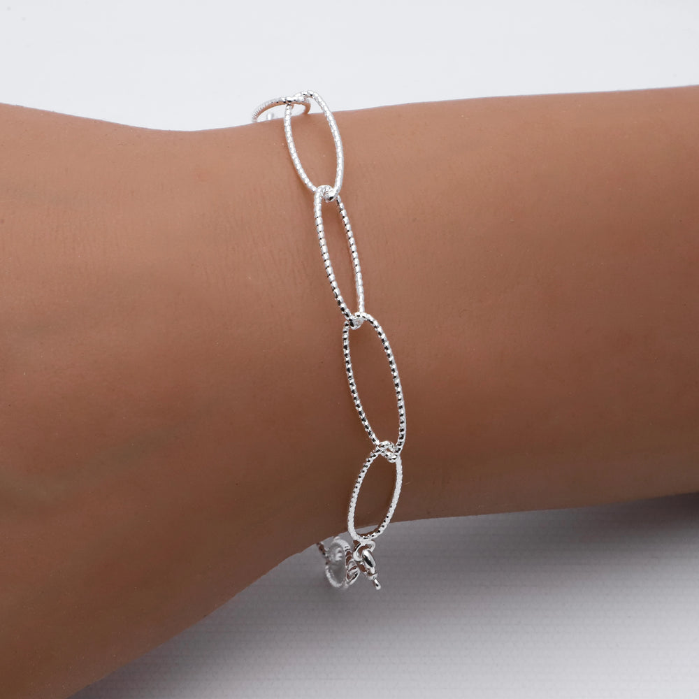 Pulsera acero blanco premium
