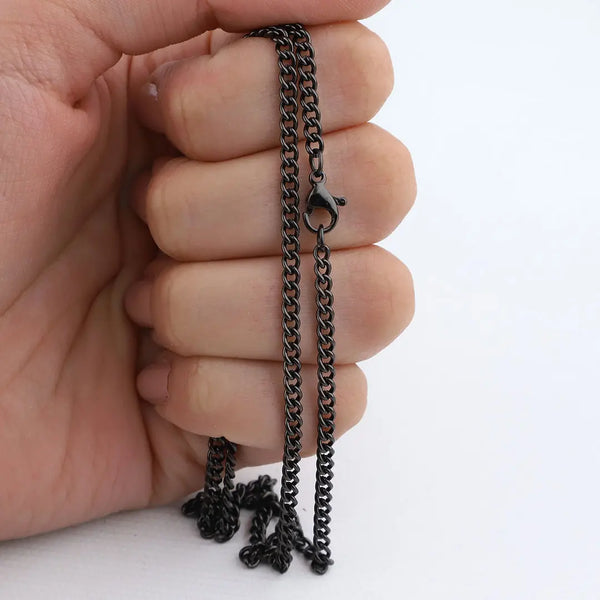Cadena acero negro