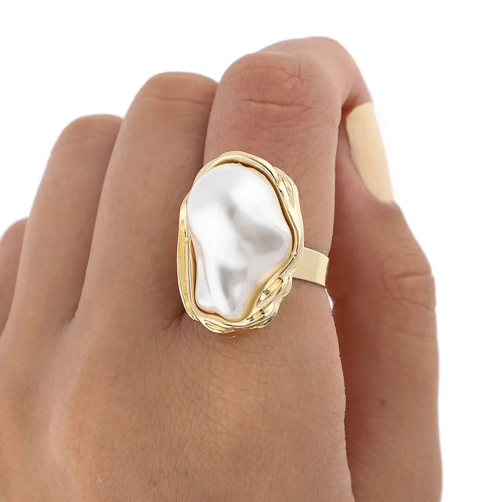 Anillo dorado bijou