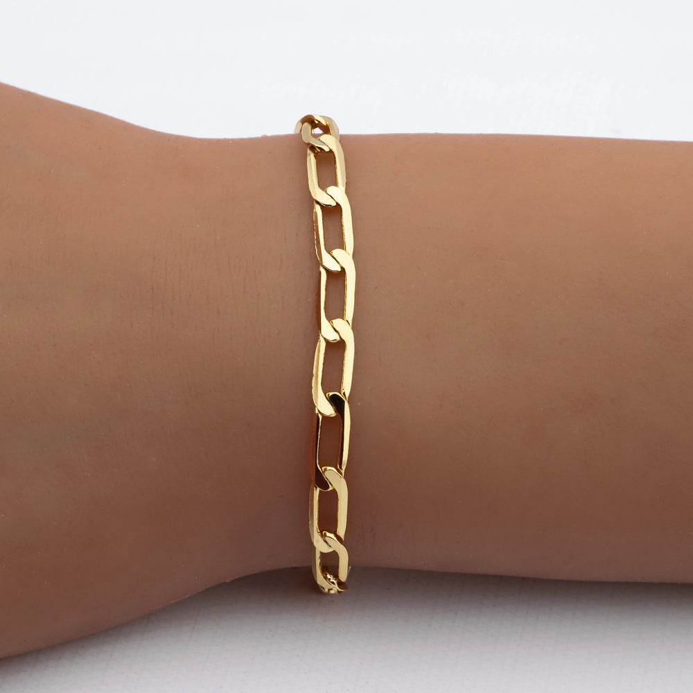 Pulsera acero dorado premium