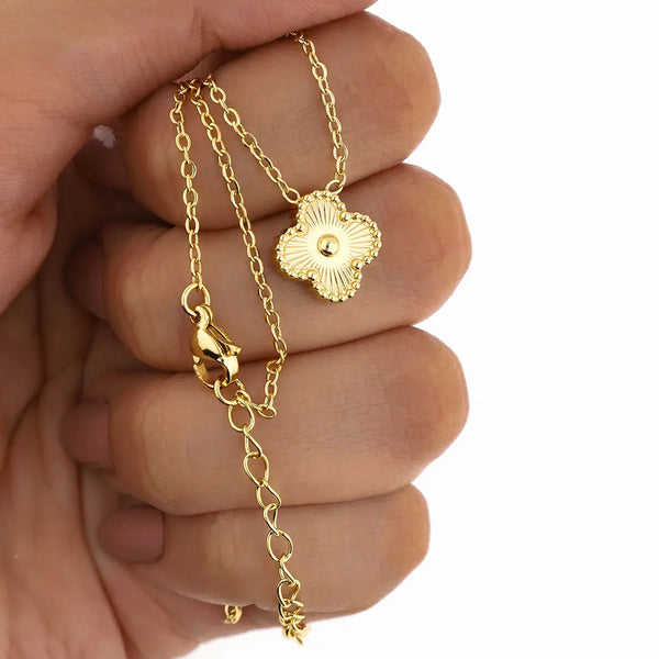 Colgante Cleff acero dorado