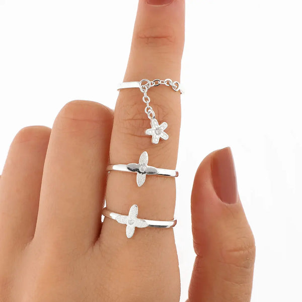 Pack anillos plating x3