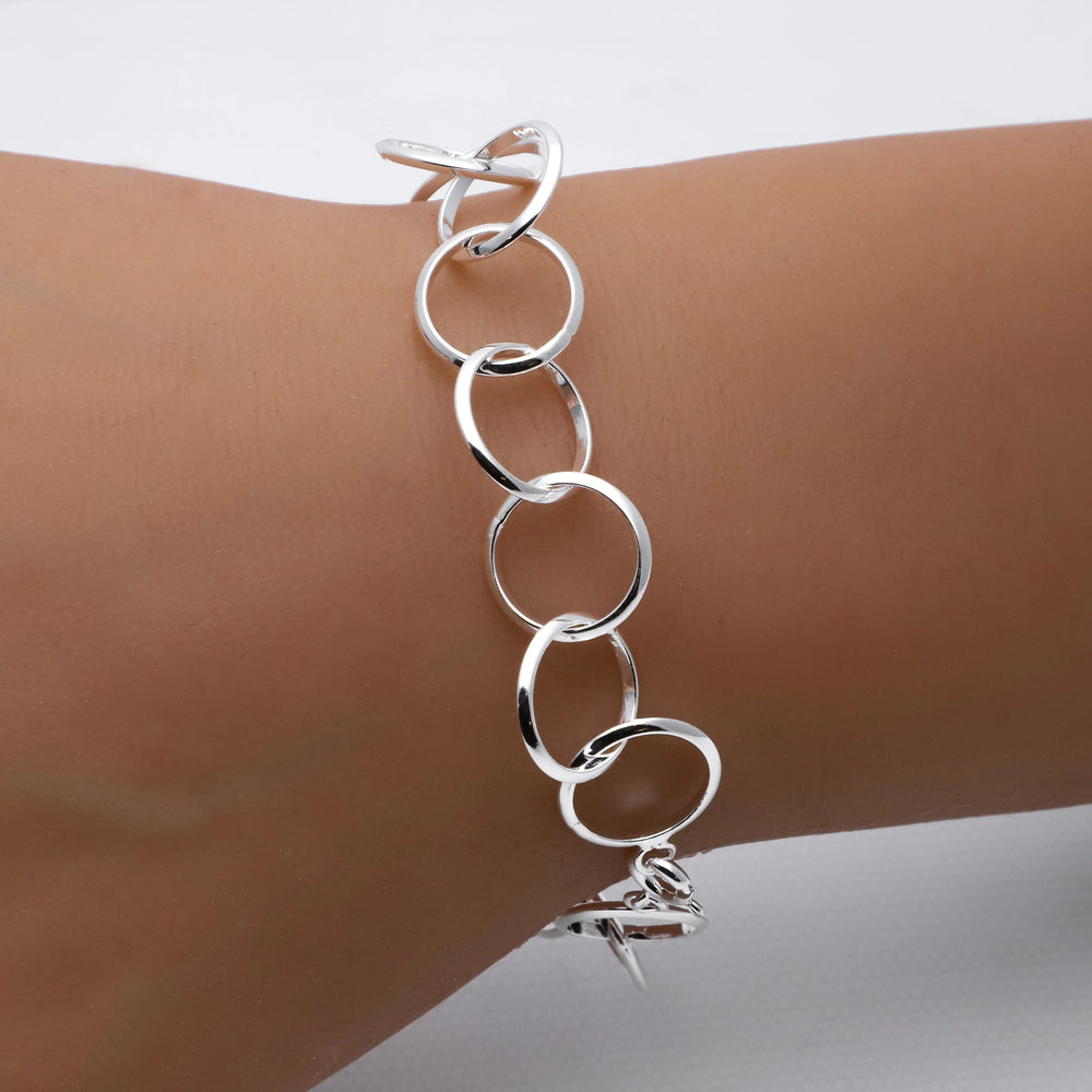 Pulsera acero blanco premium