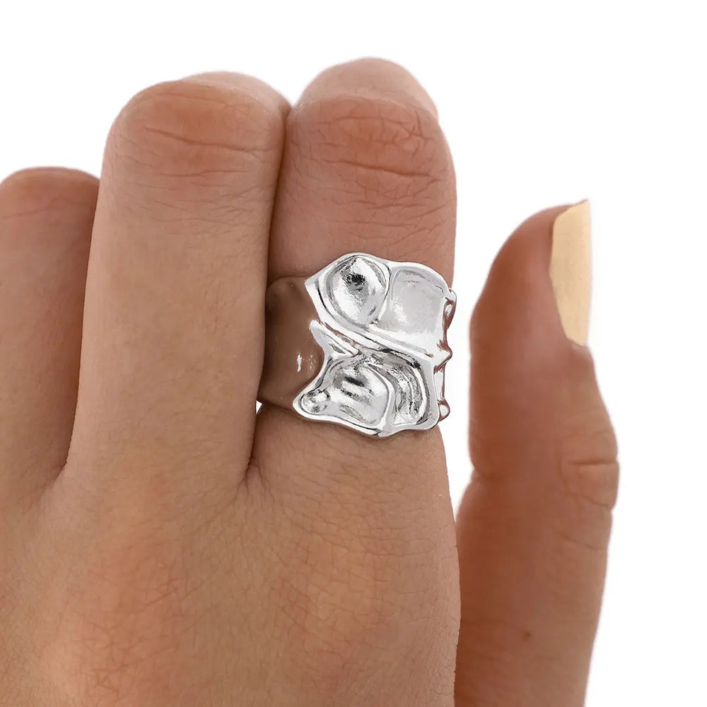Anillo plateado bijou