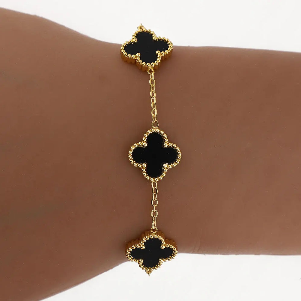 Pulsera Cleff acero dorado