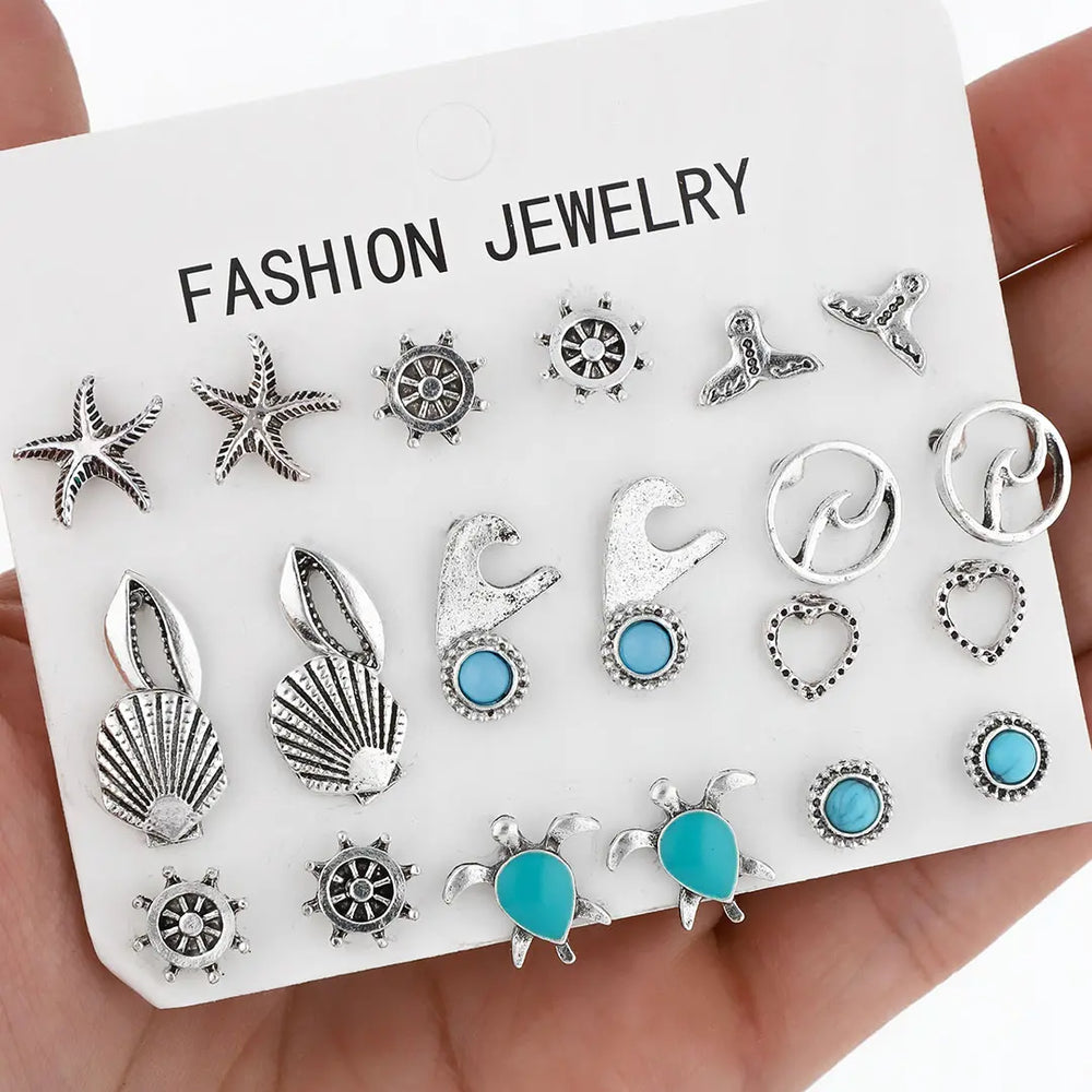 Set plateado bijou 12 aros