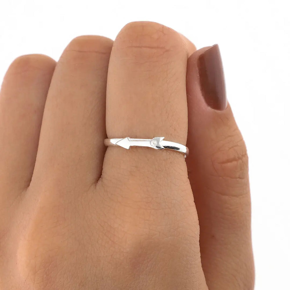 Anillo flecha regulable plating