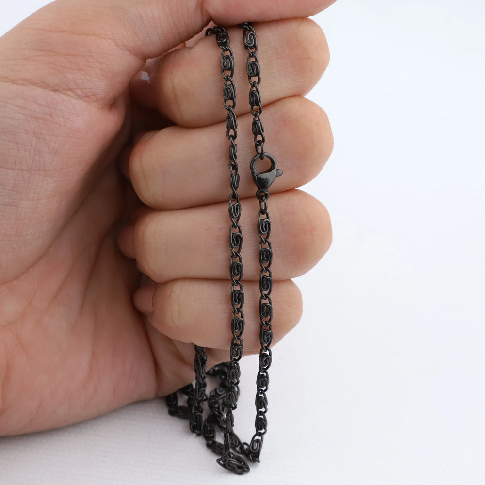 Cadena acero negro