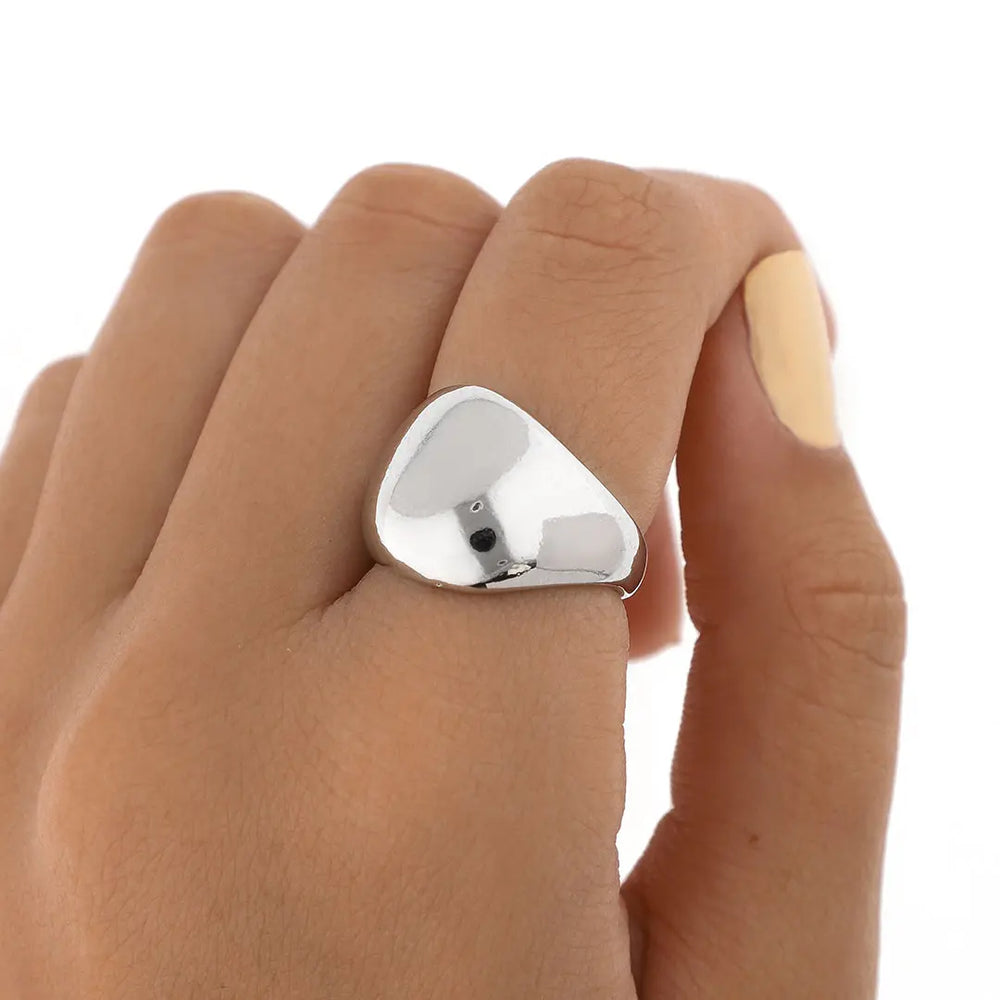 Anillo plateado bijou