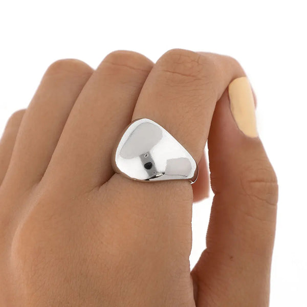Anillo plateado bijou