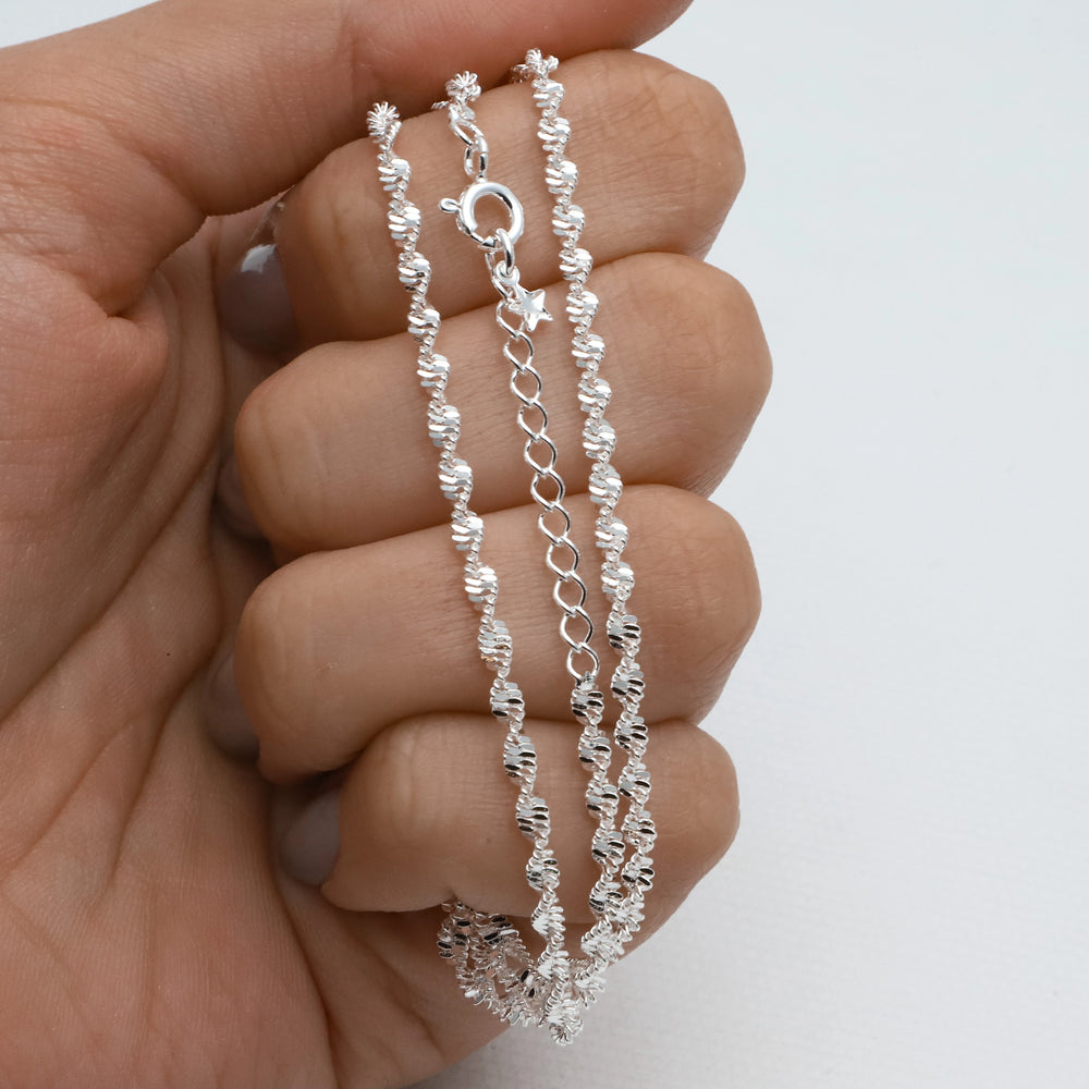 Cadena acero blanco premium