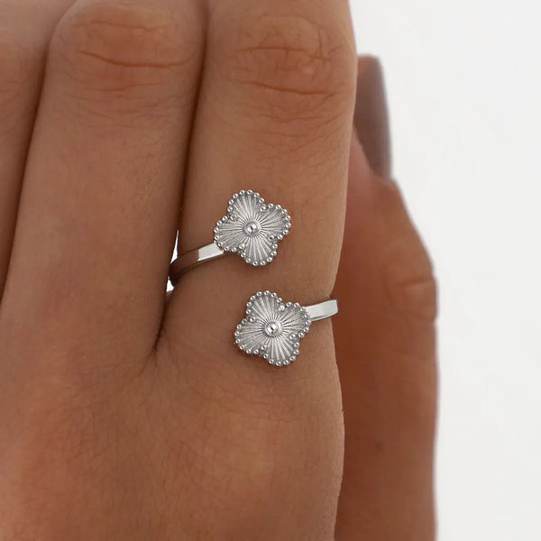 Anillo regulable trebol acero quirurgico