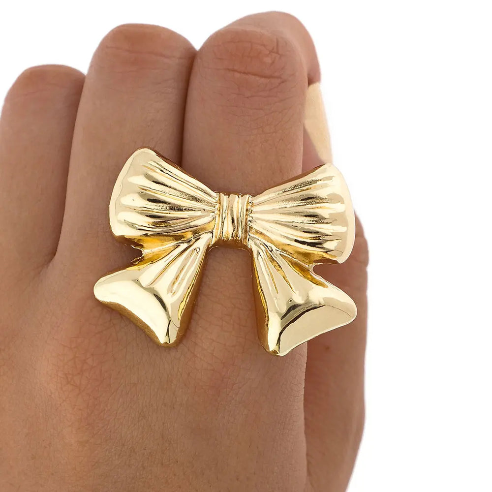Anillo dorado bijou