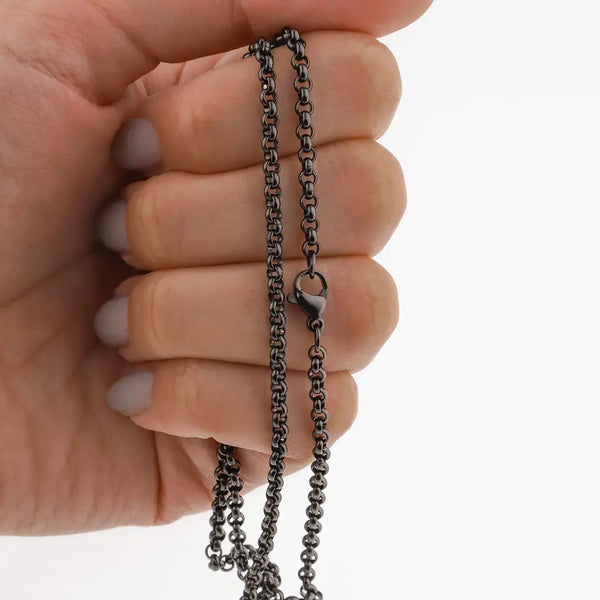 Cadena acero negro