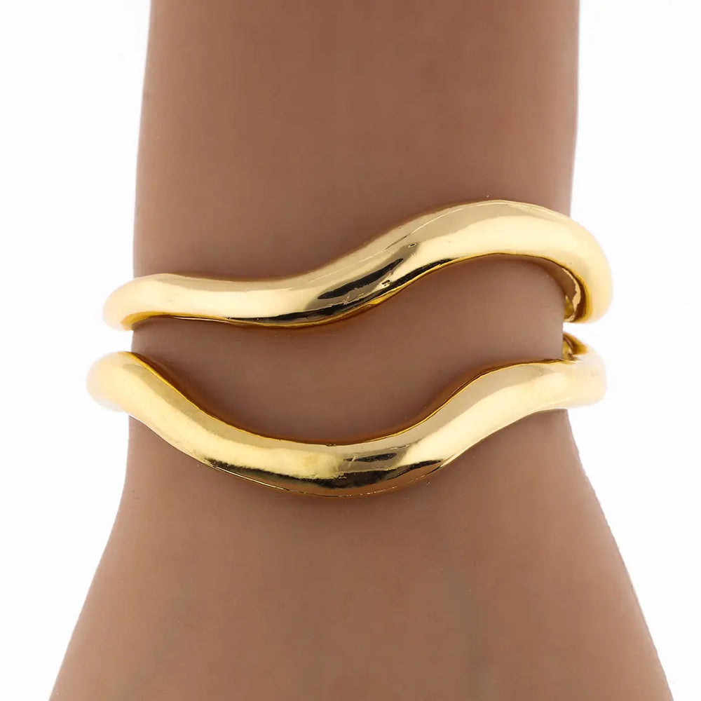 Set brazalete bijou dorado