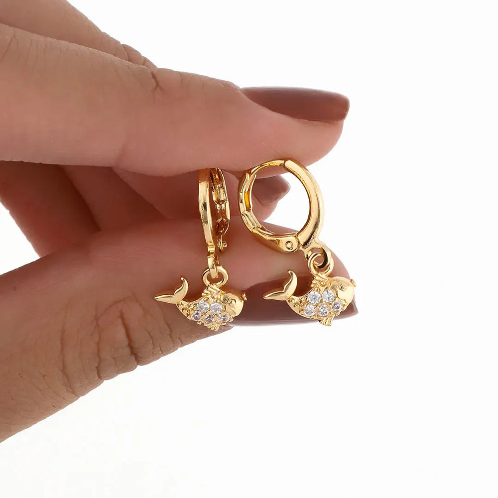 Argollas acero dorado