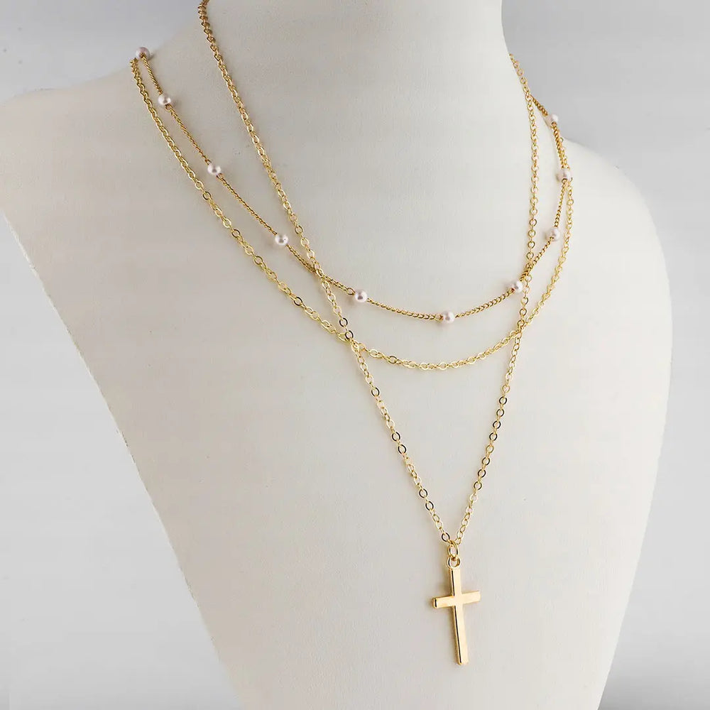 Set dorado bijou 2 colgantes