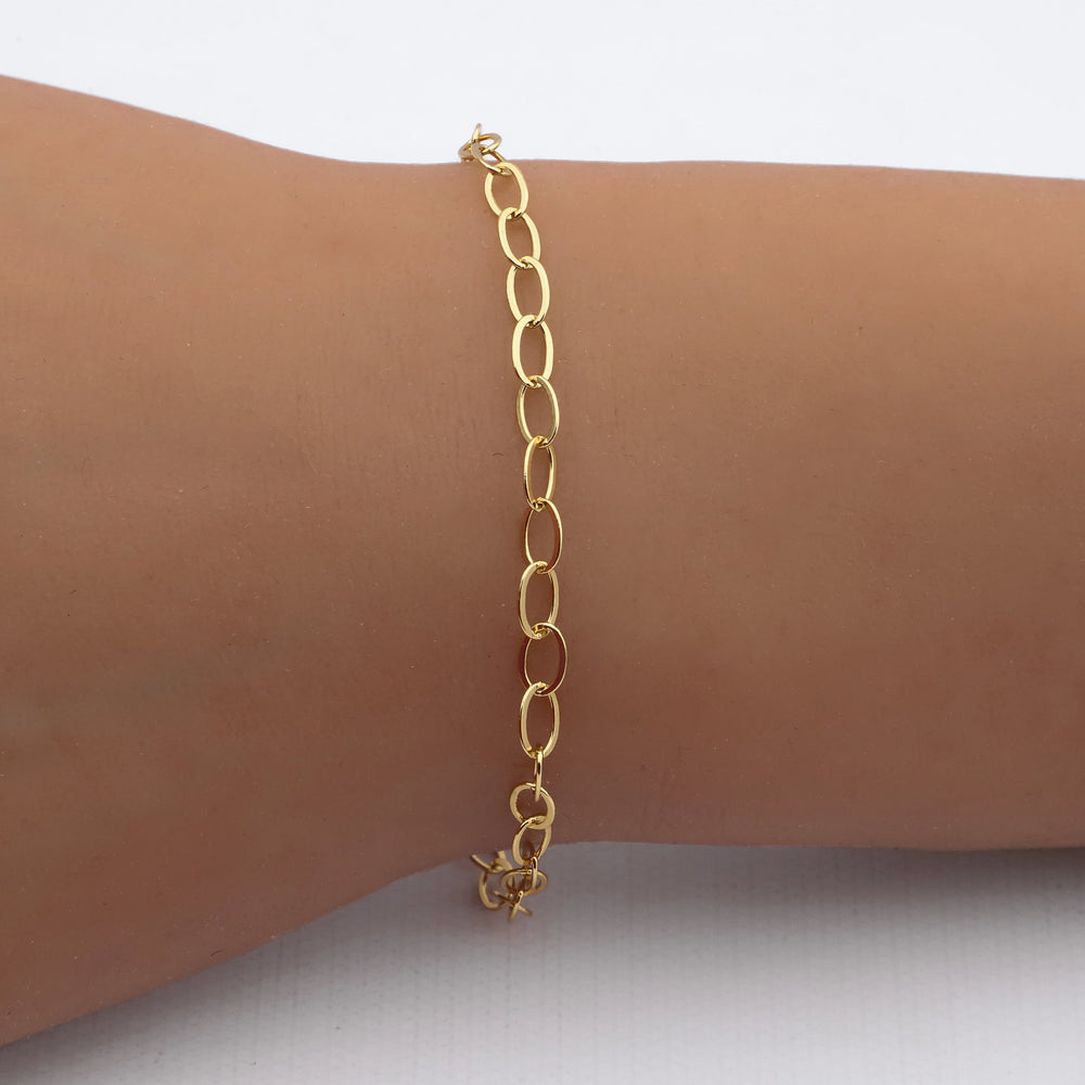 Pulsera acero dorado premium