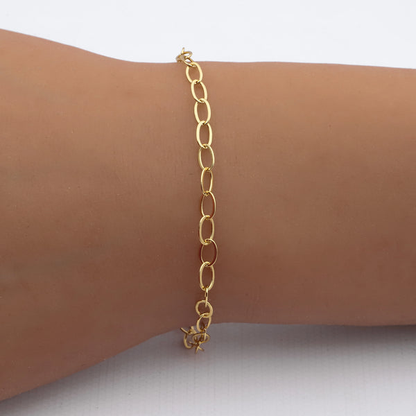 Pulsera acero dorado premium