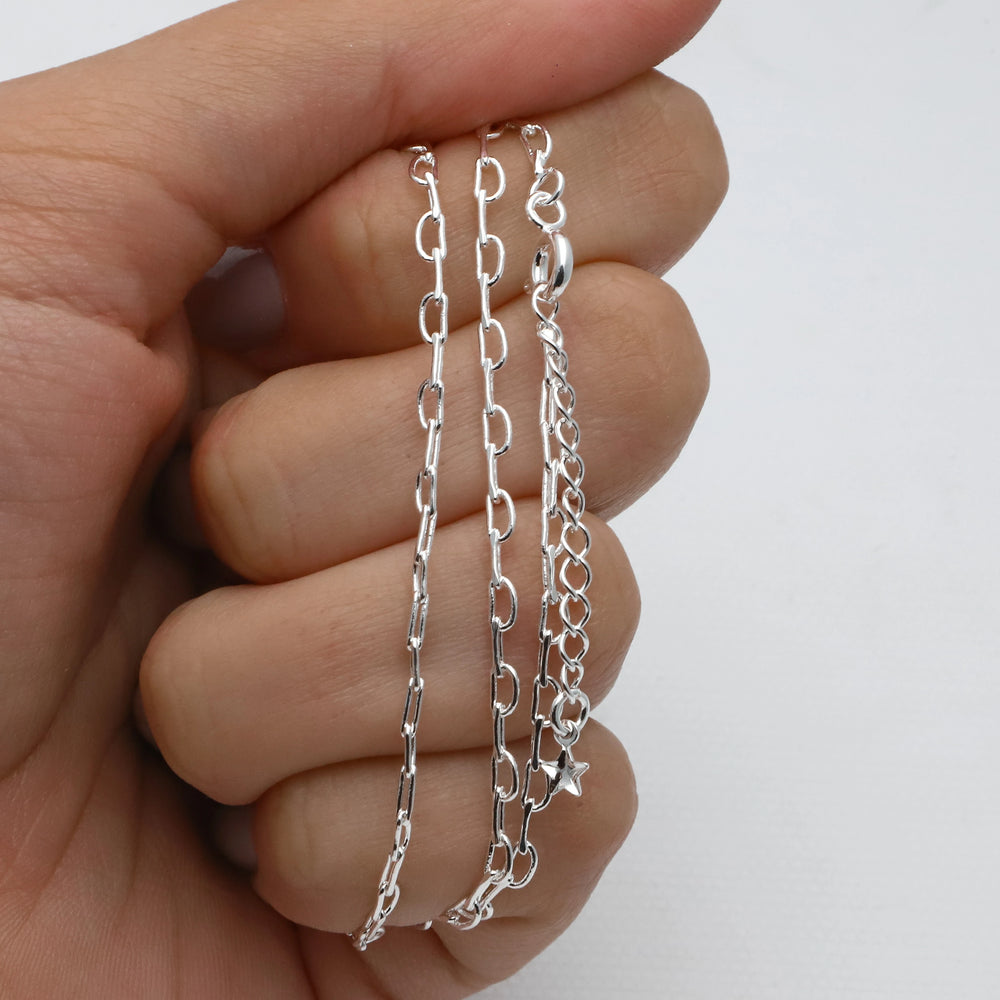 Cadena acero blanco premium