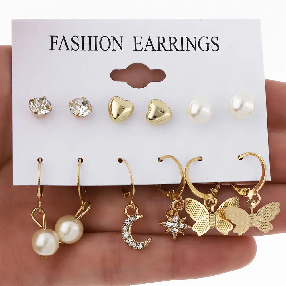 Set dorado bijou 6 aros